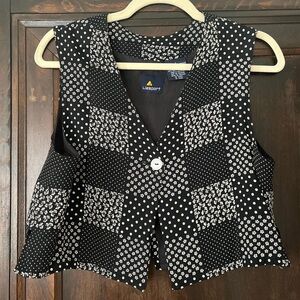 Vintage Liz Claiborne Floral Vest